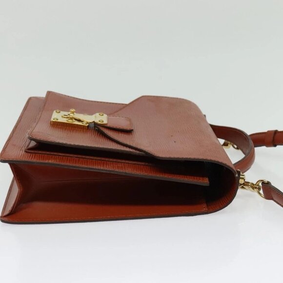 LOUIS VUITTON Epi Monceau 28 Hand Bag Brown M52123 LV Auth ep10531 - Picture 5 of 16